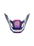 Alpinestars S-M7 Deed Visier, Motocross-Helm-Zubehör, Lila, Pink und Weiß, Hochglanz-Finish mit neongelbem Stern-Logo und SM7-Branding, kantiges aerodynamisches Design für den Offroad-Rennsport