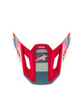 Visière S-M7 Beast Coast Alpinestars, rouge, blanc et bleu avec logo étoile, pièce de rechange pour casque de motocross.
