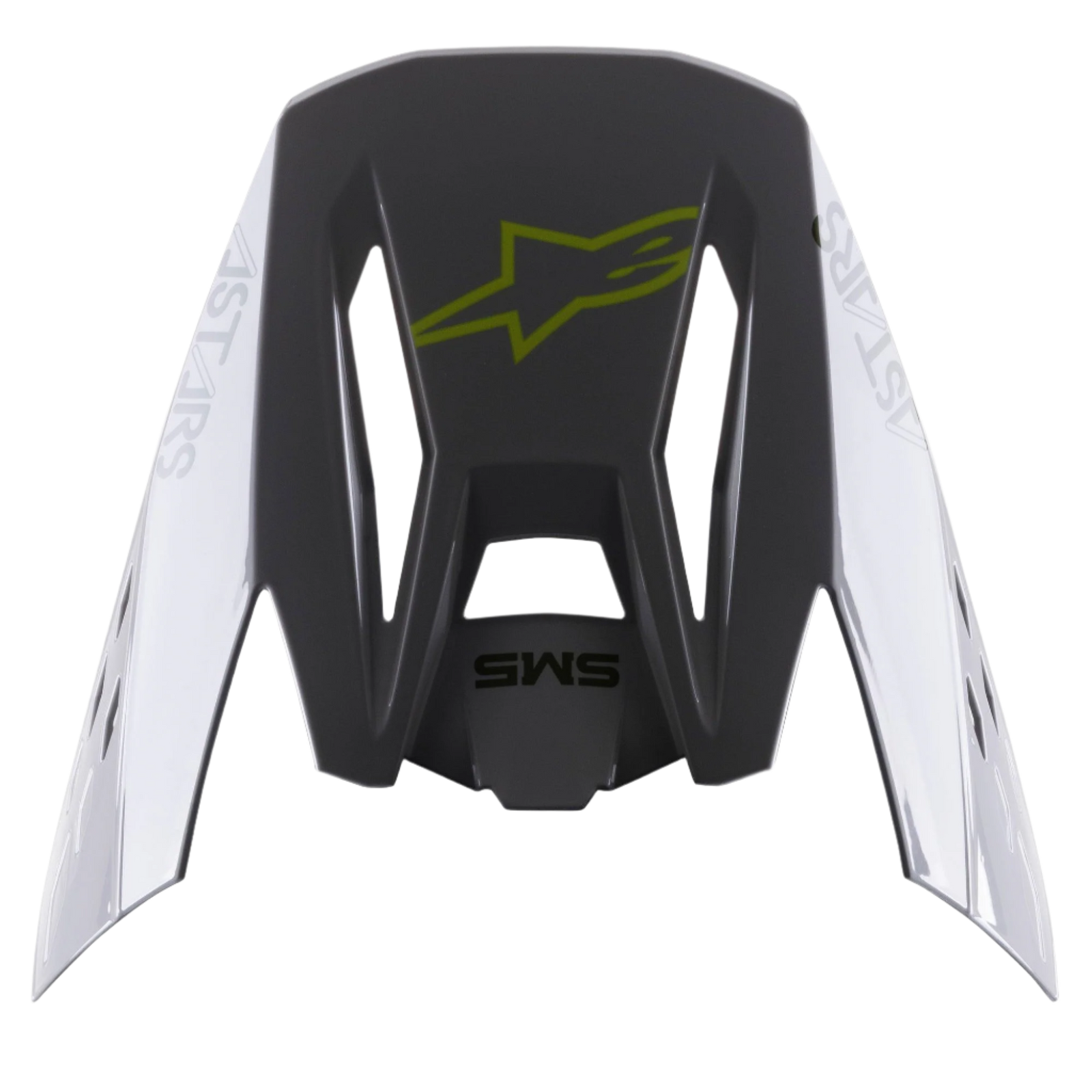 Visière S-M5 Bond Silver Yellow Fluo Glossy