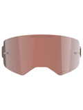 Alpinestars Supertech Mirror Lens, Motocross-Brillen-Ersatzscheibe, Mirror Silver mit rotbrauner Absolute Vision™ Tönung, reflektierende Oberfläche mit integrierten Tear-Off-Pins, „ONE GOAL. ONE VISION.“ Gravur und Alpinestars-Logo