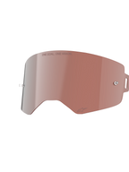 Alpinestars Supertech Spiegel-Scheibe, Ersatzscheibe für Motocross-Brillen, Mirror Silver mit warmfarbiger Tönung, mit 'ONE GOAL. ONE VISION.' Schriftzug und Tear-Off-Posts, robuste Polycarbonat-Konstruktion für Motocross und Offroad-Rennsport