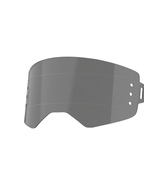 Alpinestars Supertech Wide Vision Roll-Off Linse, Ersatzscheibe für Motocross-Brillen, Smoke-Tönung, mit horizontalen Glide Lines und Befestigungspunkten für das Roll-Off-System, transparentes, schlagfestes Polycarbonat-Design