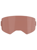 Lentille Alpinestars Supertech Wide Vision Roll-Off, accessoire pour lunettes, teinte cuivre/rose, avec lignes de glissement horizontales et points de fixation latéraux, en polycarbonate résistant aux chocs pour motocross et tout-terrain