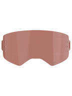 Lentille Alpinestars Supertech Wide Vision Roll-Off, accessoire pour lunettes, teinte cuivre/rose, avec lignes de glissement horizontales et points de fixation latéraux, en polycarbonate résistant aux chocs pour motocross et tout-terrain