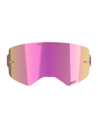 Alpinestars Supertech Mirror Pink Lens, Motocross Goggle Accessory, Mirror Pink with tear-off posts and anti-fog coating.