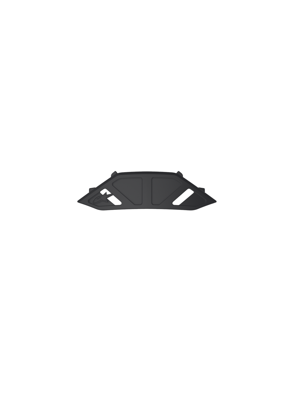 Alpinestars Vision 8-5-3 neusstuk reserveonderdeel, zwart kunststof accessoire voor motocrossbrillen, off-road bescherming.