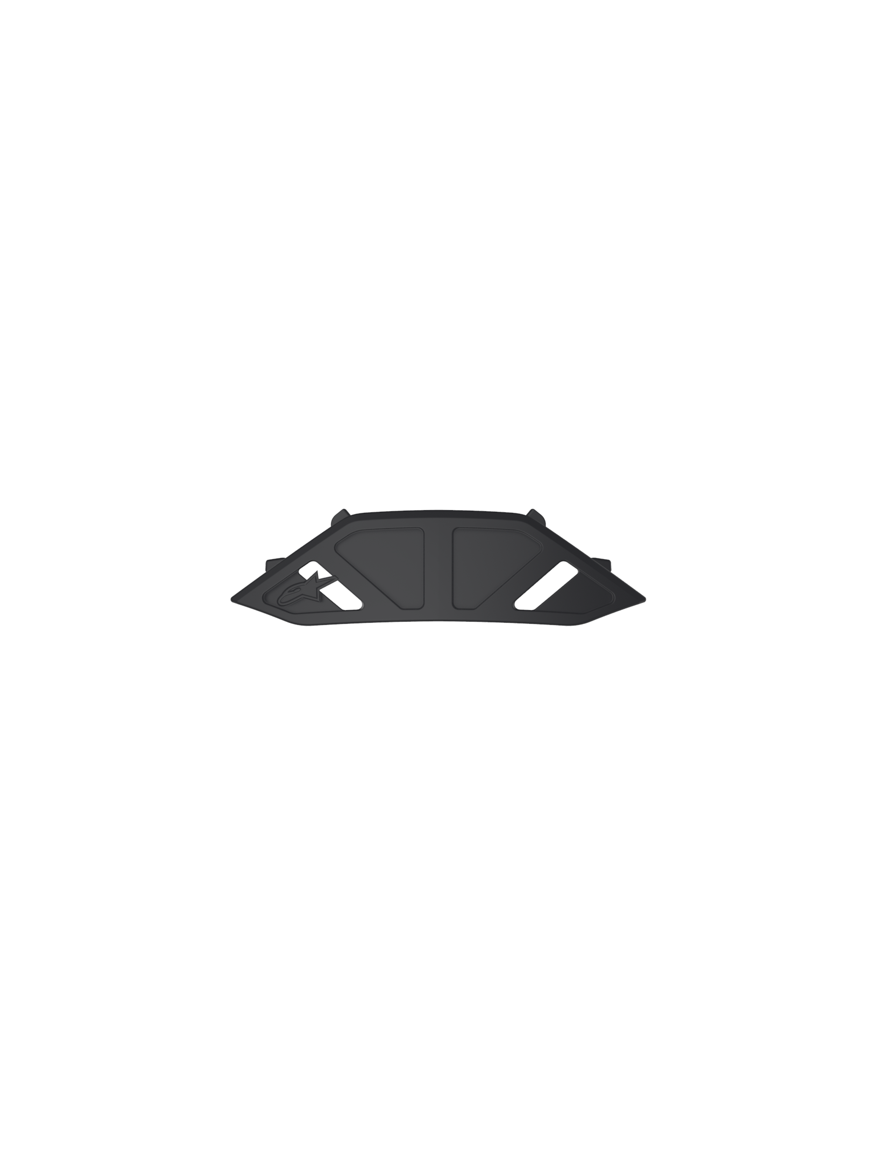 Alpinestars Vision 8-5-3 neusstuk reserveonderdeel, zwart kunststof accessoire voor motocrossbrillen, off-road bescherming.