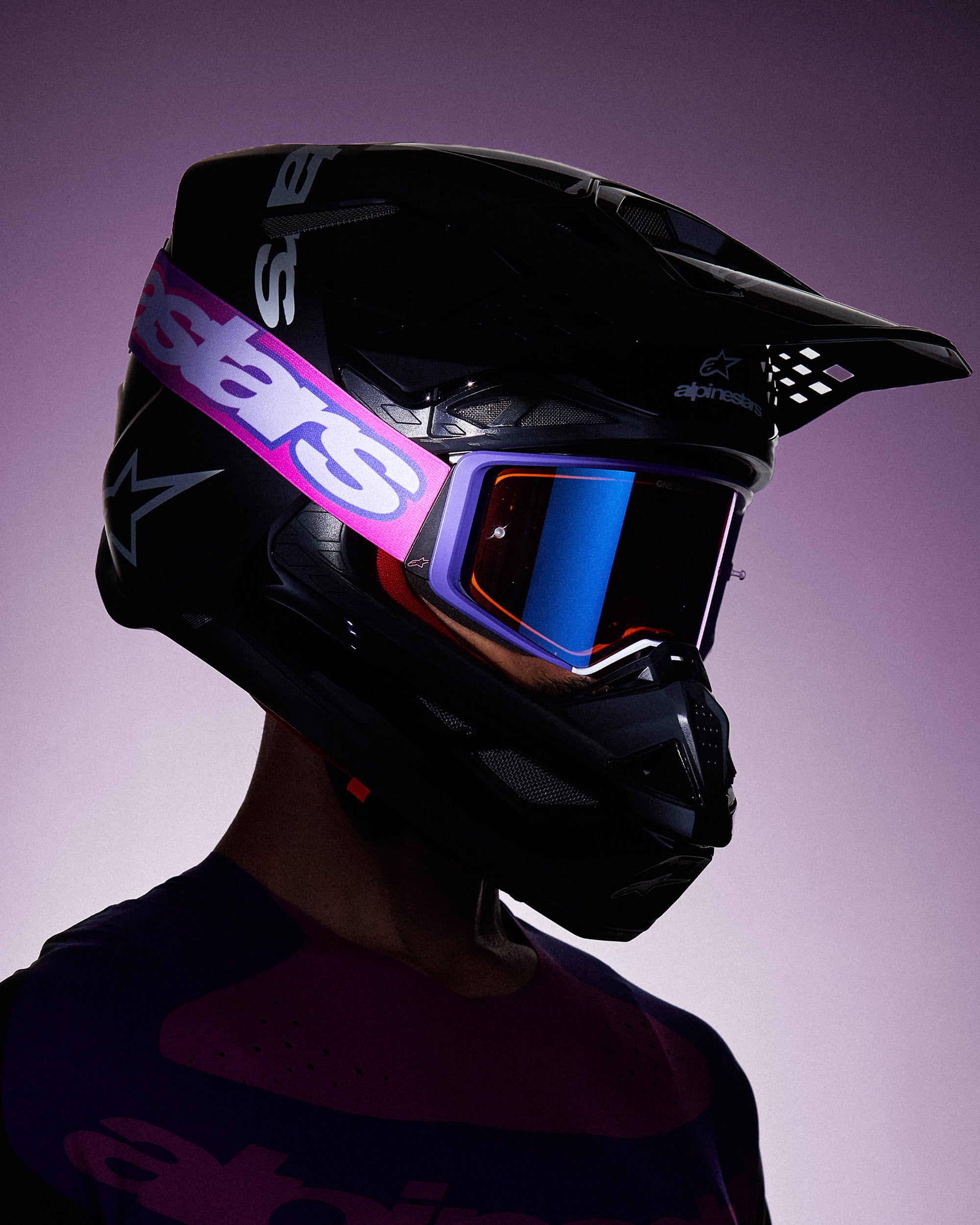 SM5 Rover 2 - Black MX Helmet | Alpinestars®