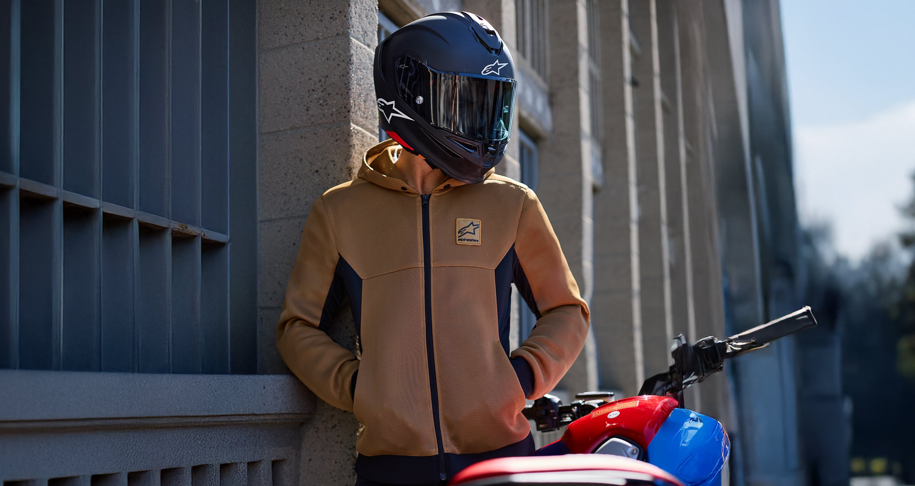 Chrome Superairflow - Black Motorcycle Hoodie | Alpinestars®