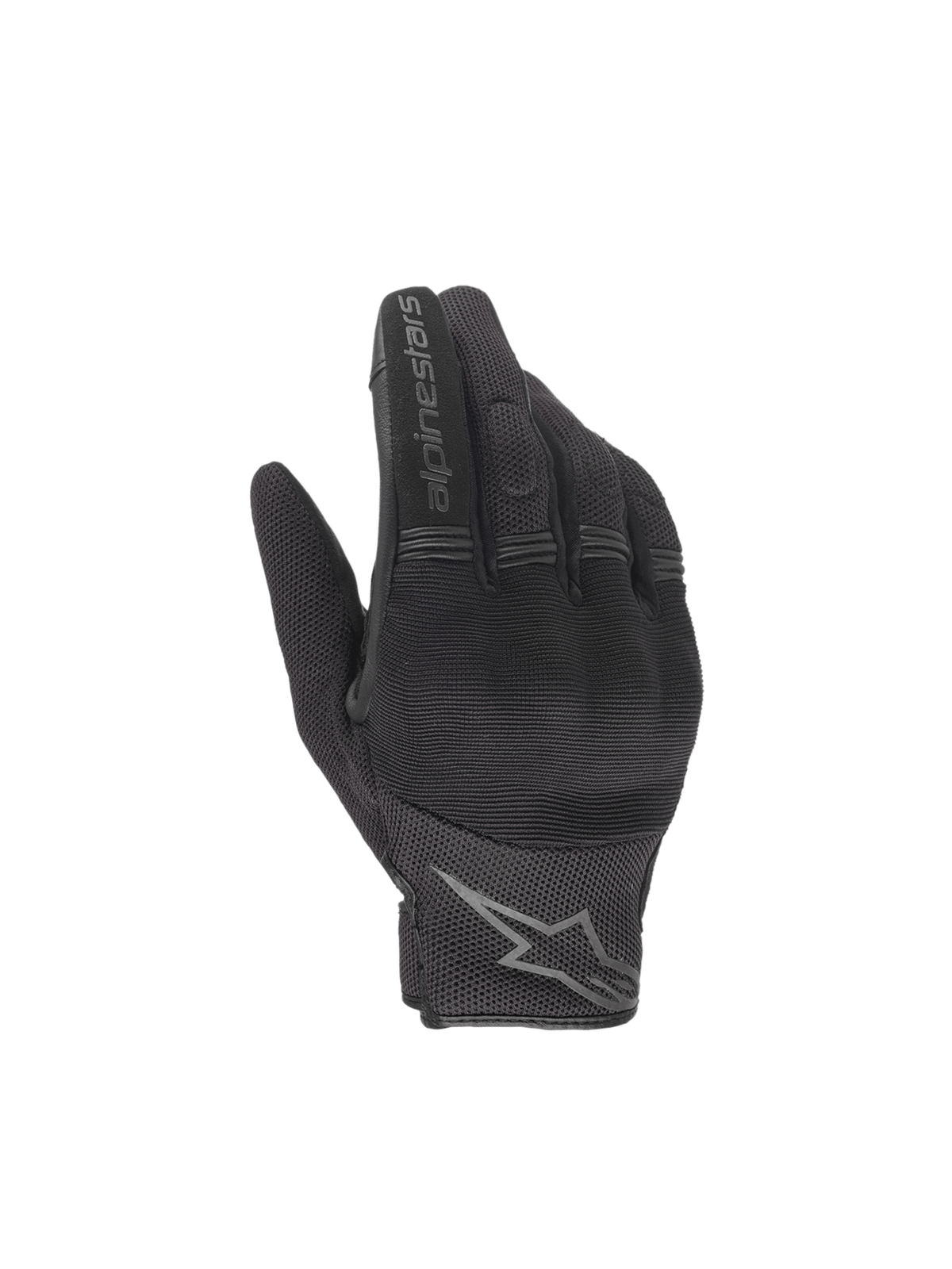Alpinestars Stella Copper motorhandschoenen, stedelijke motorhandschoenen voor dames, zwart, met harde knokkelbescherming en korte manchet, lichtgewicht textiel constructie.