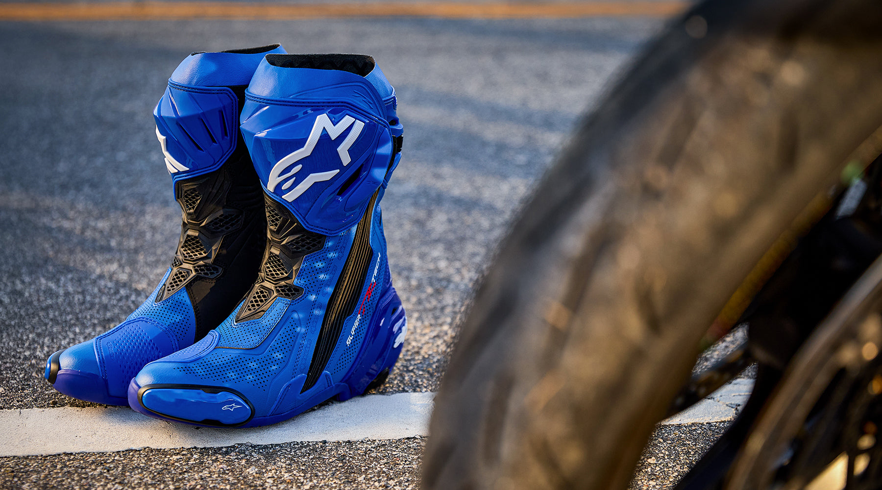 Supertech R Vented - Zwart Laarzen Motorcycle | Alpinestars®