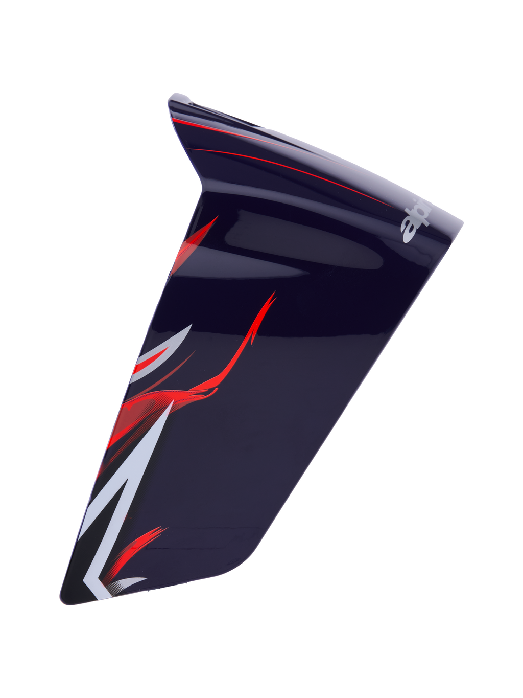 Alpinestars Supertech R10 Flyte Race Spoiler, aerodynamisch motorhelm-accessoire, Purple Red Glossy met rode en witte graphics, glanzende afwerking, strak gebogen ontwerp