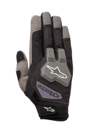 Gants Alpinestars Engine, gants de mécanicien, noirs et gris, dotés d'une construction en maille respirante, protection des articulations en TPR gris avec logo étoile blanc, sangle de poignet ajustable avec marquage, conception multi-matériaux durable pour le travail en atelier et dans les stands