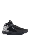 Alpinestars Speedflight Street Shoes, motorschoenen, zwart en gunmetal, hoge sneaker met een getextureerd mesh bovenwerk, ritssluiting aan de zijkant en enkelbandsluiting, dikke zwarte zool met witte details, urban rijstijl