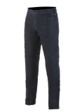 Alpinestars Copper Out V2 Riding Denim, jean de moto pour homme, bleu foncé Rinse Plus, coupe droite, denim confort 13 oz, style cinq poches, fermeture éclair externe pour l'accès aux protections de genoux, vêtement de moto urbain