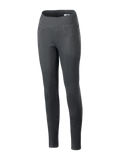 Alpinestars Shuri Women Leggings Summer, noir, leggings de moto à coupe ajustée et taille haute avec une large ceinture élastique, matière en denim de coton extensible, avec surpiqûres de fausses poches avant, pantalon de moto au style urbain pour femme