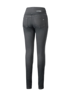 Alpinestars Shuri Femme Summer, noir, vue arrière de leggings de moto à coupe ajustée, dotés d'une taille haute, de deux poches arrière et d'un marquage Alpinestars discret sur la poche et la ceinture