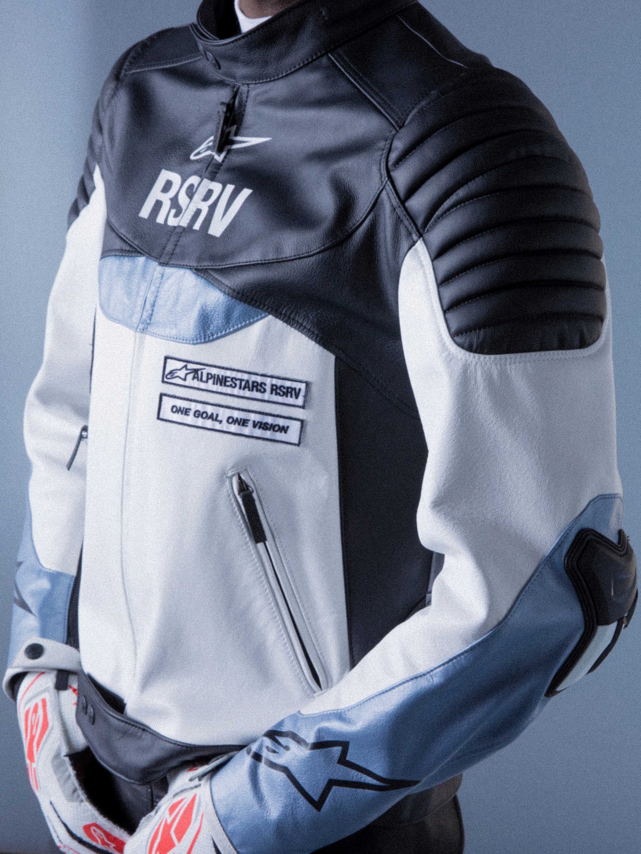 RSRV Threadline Veste en cuir