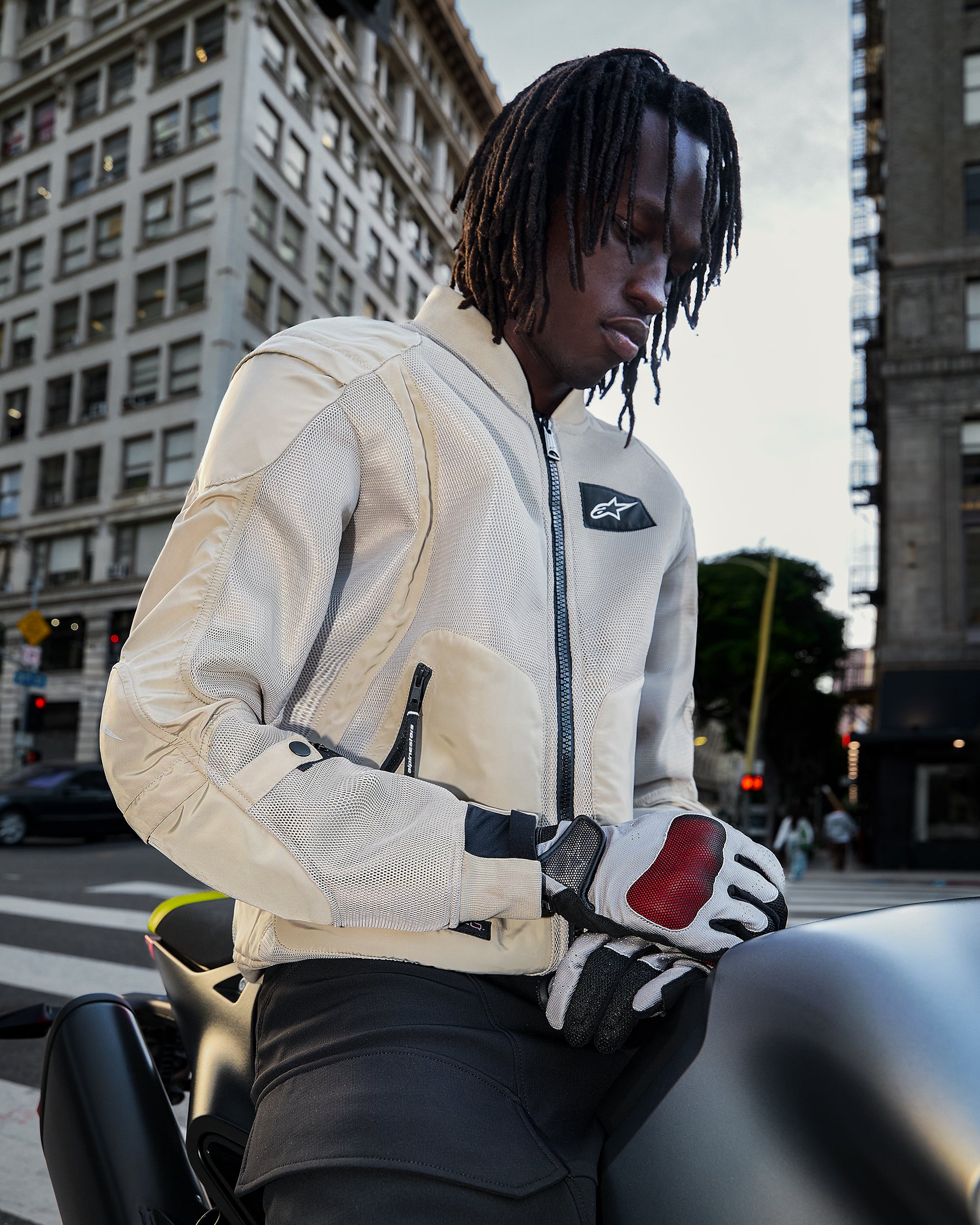 T-SP 1 V2 Waterproof - Red Motorcycle Jacket | Alpinestars®