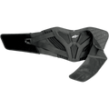 Alpinestars Touring Belt, Black Motorcycle Kidney Belt, featuring ergonomic lower back support, quilted thermal liner, mesh panels for ventilation, dual elastic waistband with white Astars logo, protective gear for road and adventure riding