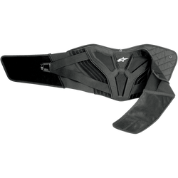 Alpinestars Touring Nierengurt, schwarzer Motorrad-Nierengurt, mit ergonomischer Unterstützung für den unteren Rücken, gestepptes Thermofutter, Mesh-Einsätze zur Belüftung, doppelter elastischer Taillenbund mit weißem Astars-Logo, Schutzausrüstung für Straßen- und Adventure-Fahrten