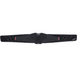 Alpinestars Youth Sequence Kidney Belt, ceinture lombaire noire avec panneau de ventilation central alvéolé en TPR CELL, sangles élastiques perforées avec étiquettes rouges et logos Alpinestars blancs, support lombaire ergonomique pour jeunes pilotes de motocross